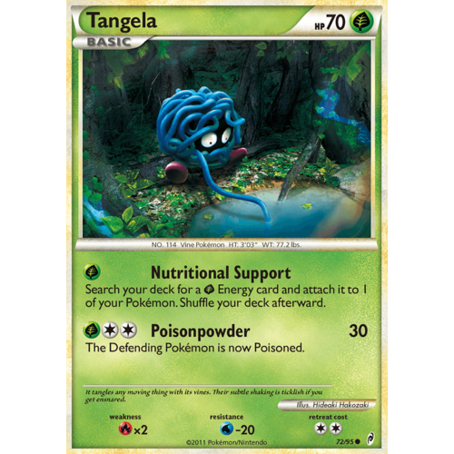 Tangela 72/95 Call of Legends Common Pokemon Card NEAR MINT TCG