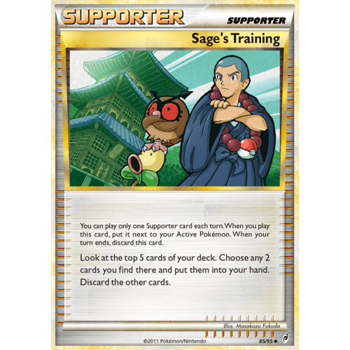 Sage's Training 85/95 Call of Legends Uncommon Trainer Pokemon Card NEAR MINT TCG
