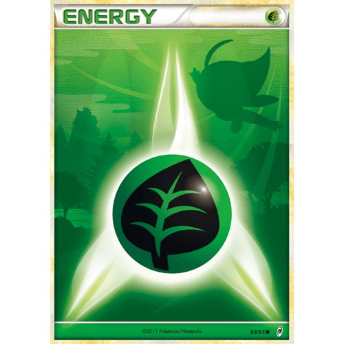 Grass Energy 88/95 Call of Legends Holo Common Pokemon Card NEAR MINT TCG