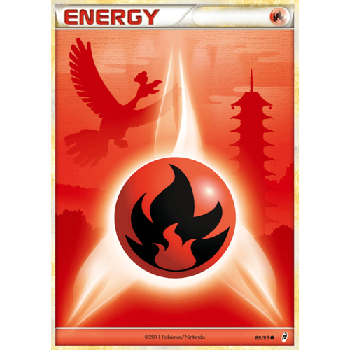 Fire Energy 89/95 Call of Legends Holo Common Pokemon Card NEAR MINT TCG