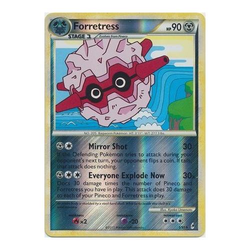 Forretress 5/95 Call of Legends Reverse Holo Rare Pokemon Card NEAR MINT TCG