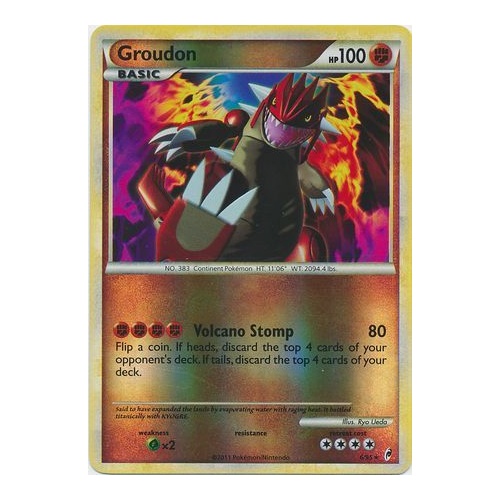 Groudon 6/95 Call of Legends Reverse Holo Rare Pokemon Card NEAR MINT TCG