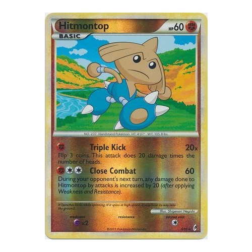 Hitmontop 8/95 Call of Legends Reverse Holo Rare Pokemon Card NEAR MINT TCG