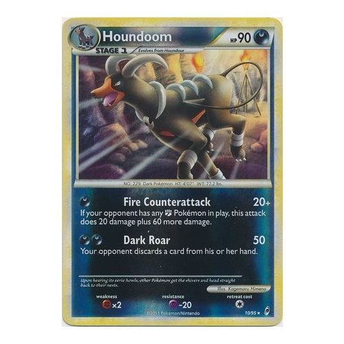 Houndoom 10/95 Call of Legends Reverse Holo Rare Pokemon Card NEAR MINT TCG