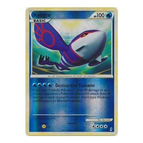 Kyogre 12/95 Call of Legends Reverse Holo Rare Pokemon Card NEAR MINT TCG