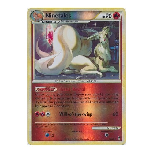 Ninetales 17/95 Call of Legends Reverse Holo Rare Pokemon Card NEAR MINT TCG