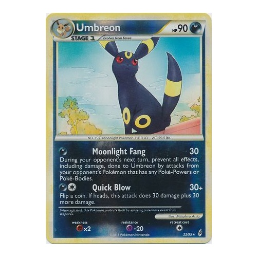 Umbreon 22/95 Call of Legends Reverse Holo Rare Pokemon Card NEAR MINT TCG