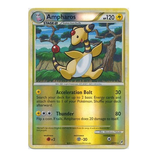 Ampharos 23/95 Call of Legends Reverse Holo Rare Pokemon Card NEAR MINT TCG