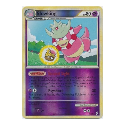 Slowking 32/95 Call of Legends Reverse Holo Rare Pokemon Card NEAR MINT TCG