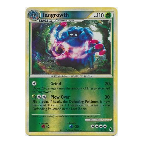 Tangrowth 34/95 Call of Legends Reverse Holo Rare Pokemon Card NEAR MINT TCG