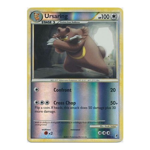 Ursaring 37/95 Call of Legends Reverse Holo Rare Pokemon Card NEAR MINT TCG