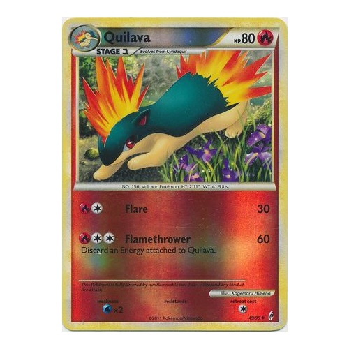 Quilava 49/95 Call of Legends Reverse Holo Uncommon Pokemon Card NEAR MINT TCG