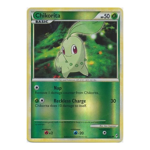 Chikorita 53/95 Call of Legends Reverse Holo Common Pokemon Card NEAR MINT TCG