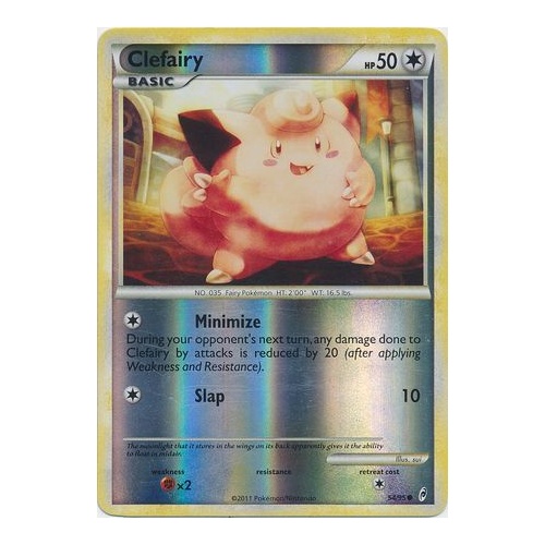 Clefairy 54/95 Call of Legends Reverse Holo Common Pokemon Card NEAR MINT TCG