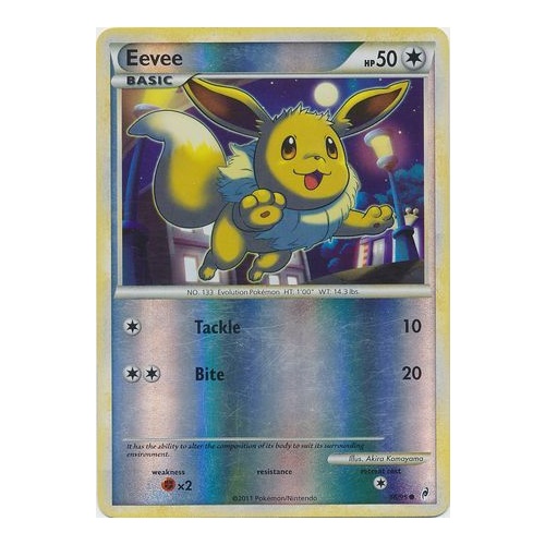 Eevee 56/95 Call of Legends Reverse Holo Common Pokemon Card NEAR MINT TCG