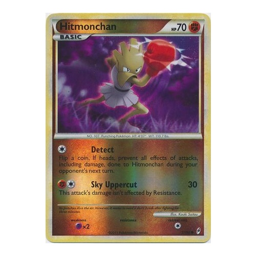 Hitmonchan 57/95 Call of Legends Reverse Holo Common Pokemon Card NEAR MINT TCG