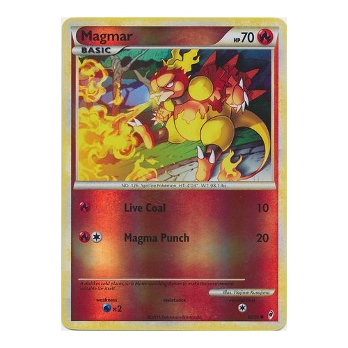 Magmar 62/95 Call of Legends Reverse Holo Common Pokemon Card NEAR MINT TCG