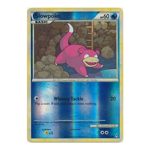 Slowpoke 70/95 Call of Legends Reverse Holo Common Pokemon Card NEAR MINT TCG