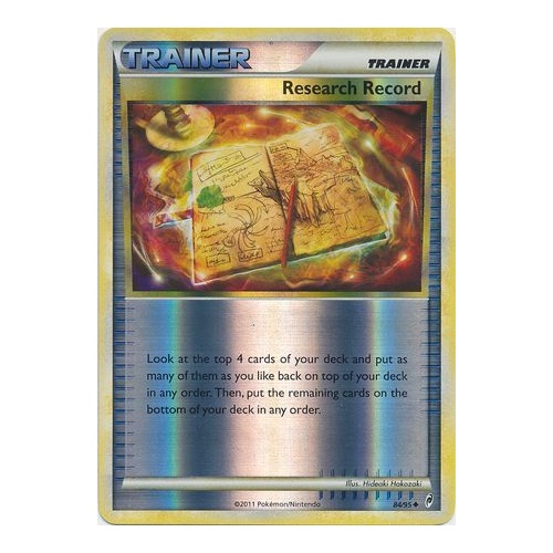 Research Record 84/95 Call of Legends Reverse Holo Uncommon Trainer Pokemon Card NEAR MINT TCG