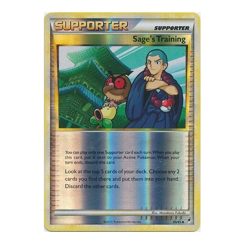 Sage's Training 85/95 Call of Legends Reverse Holo Uncommon Trainer Pokemon Card NEAR MINT TCG