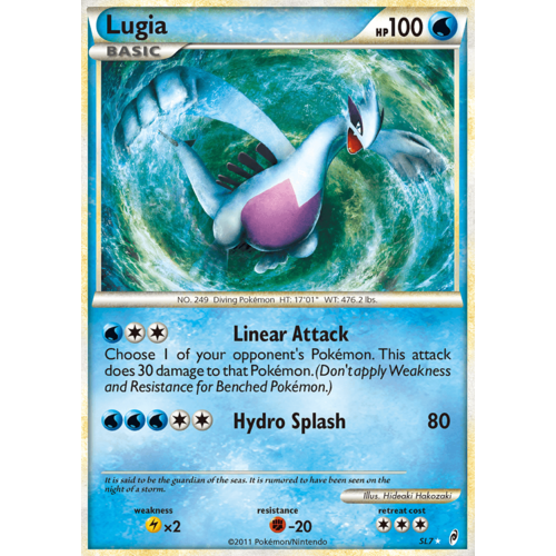 MODERATELY PLAYED Lugia SL7 Call of Legends Holo Ultra Rare Pokemon Card NEAR MINT TCG