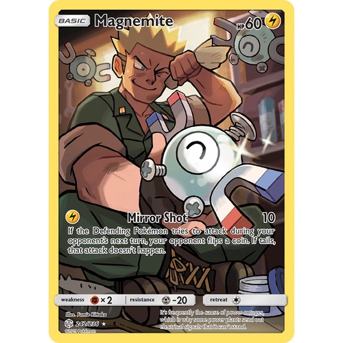 Magnemite 242/236 SM Cosmic Eclipse Holo Secret Rare Full Art Pokemon Card NEAR MINT TCG