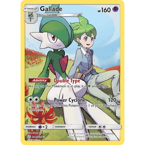 Gallade 244/236 SM Cosmic Eclipse Holo Secret Rare Full Art Pokemon Card NEAR MINT TCG