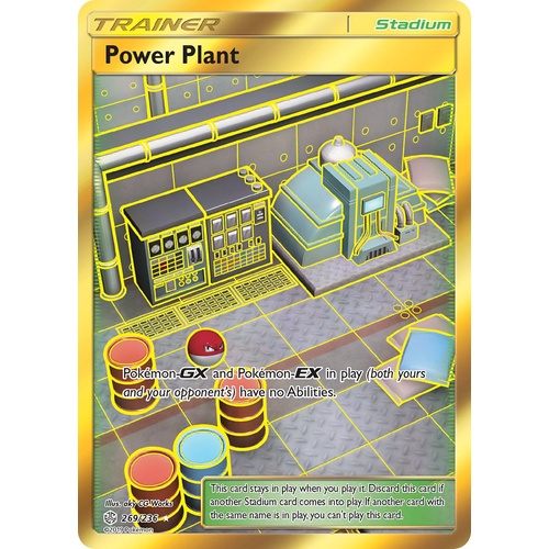 Power Plant 269/236 SM Cosmic Eclipse Holo Secret Rare Full Art Pokemon Card NEAR MINT TCG