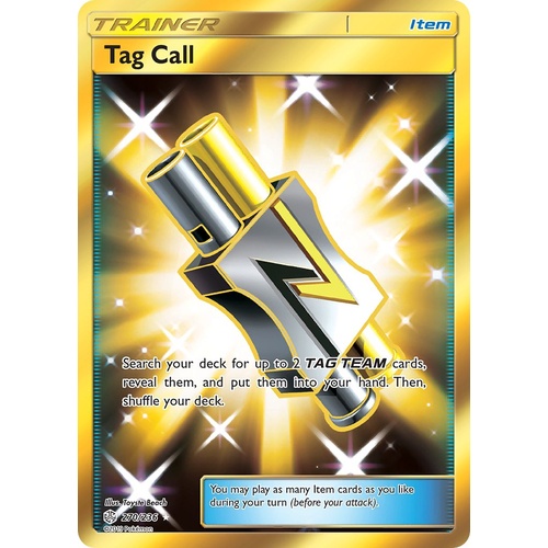 Tag Call 270/236 SM Cosmic Eclipse Holo Secret Rare Full Art Pokemon Card NEAR MINT TCG