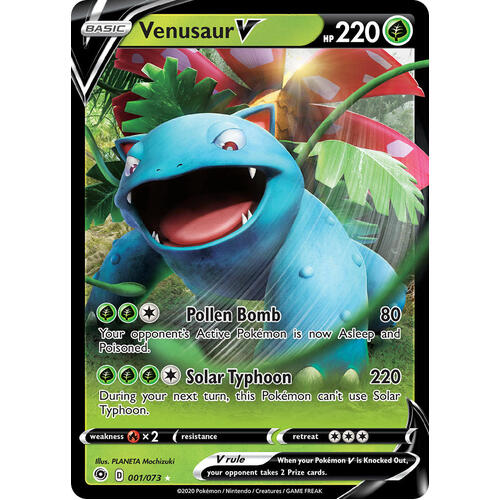 Venusaur V 1/73 SWSH Champion's Path Holo Ultra Rare Pokemon Card NEAR MINT TCG