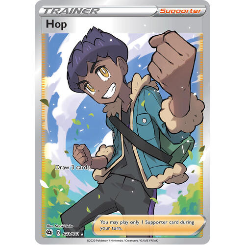 Hop 73 73 SWSH Champion s Path Full Art Holo Ultra Rare Trainer Pokemon 