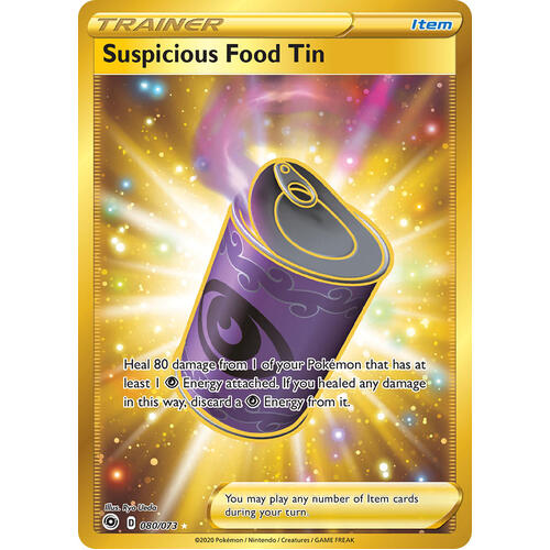 Suspicious Food Tin 80/73 SWSH Champion's Path Full Art Holo Secret Rare Trainer Pokemon Card NEAR MINT TCG