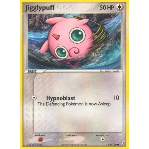 Jigglypuff 53/100 EX Crystal Guardians Common Pokemon Card NEAR MINT TCG
