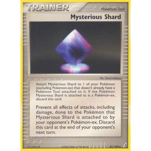 Mysrerious Shard 81/100 EX Crystal Guardians Uncommon Trainer Pokemon Card NEAR MINT TCG