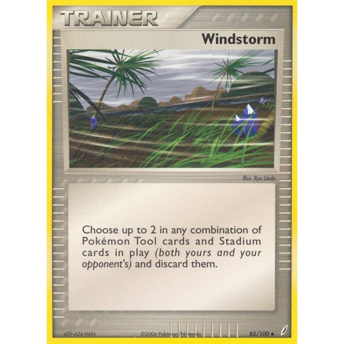 Windstorm 85/100 EX Crystal Guardians Uncommon Trainer Pokemon Card NEAR MINT TCG
