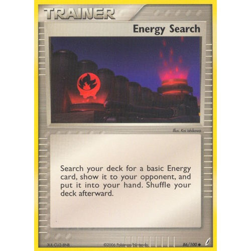 Energy Search 86/100 EX Crystal Guardians Common Trainer Pokemon Card NEAR MINT TCG
