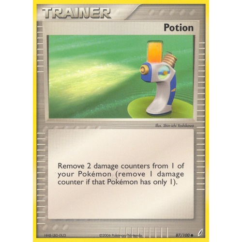 Potion 87/100 EX Crystal Guardians Common Trainer Pokemon Card NEAR MINT TCG