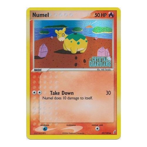 Numel 59/100 EX Crystal Guardians Reverse Holo Common Pokemon Card NEAR MINT TCG