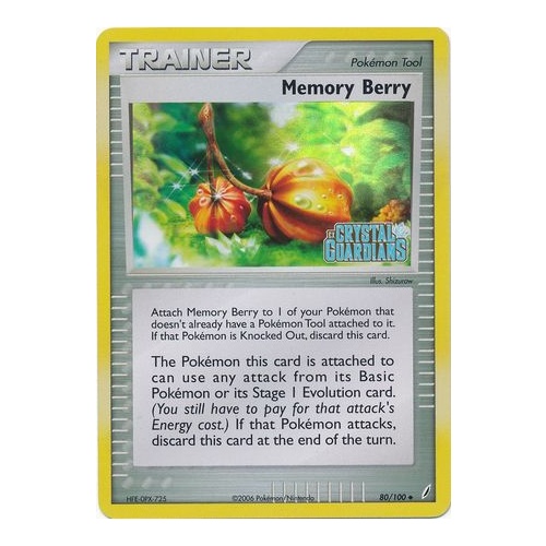 Memory Berry 80/100 EX Crystal Guardians Reverse Holo Uncommon Trainer Pokemon Card NEAR MINT TCG