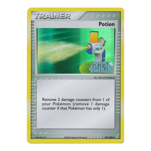 Potion 87/100 EX Crystal Guardians Reverse Holo Common Trainer Pokemon Card NEAR MINT TCG
