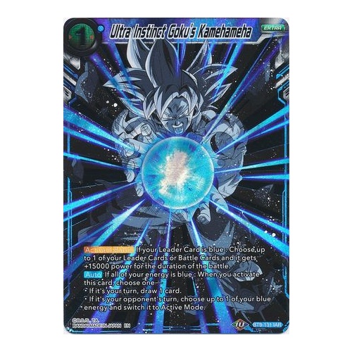 Ultra Instinct Goku's Kamehameha BT9-131 Universal Onslaught Iconic Attack Rare Dragon Ball Super TCG Card NEAR MINT