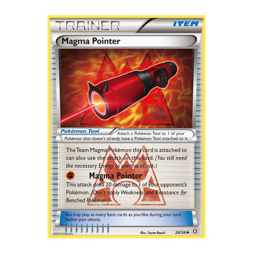 Magma Pointer 24/34 XY Double Crisis Uncommon Trainer Pokemon Card NEAR MINT TCG