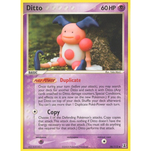 Ditto (Mr. Mime) 38/113 EX Delta Species Uncommon Pokemon Card NEAR MINT TCG