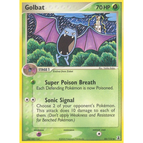 Golbat 43/113 EX Delta Species Uncommon Pokemon Card NEAR MINT TCG