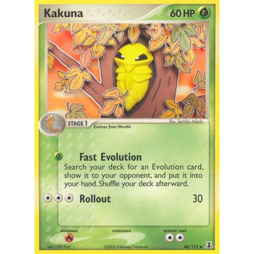Kakuna 46/113 EX Delta Species Uncommon Pokemon Card NEAR MINT TCG