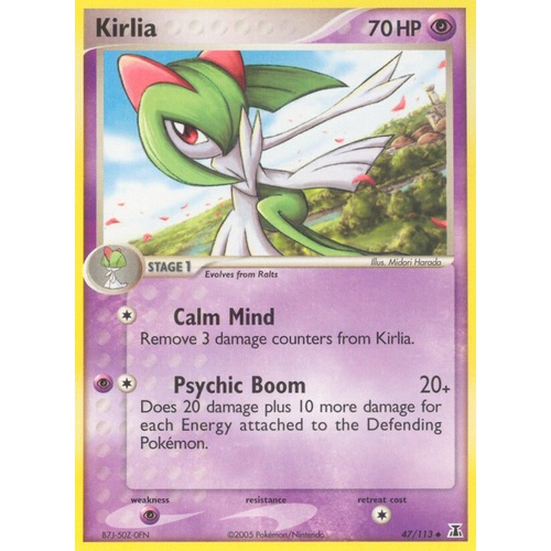 Kirlia 47/113 EX Delta Species Uncommon Pokemon Card NEAR MINT TCG