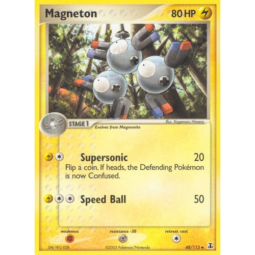 Magneton 48/113 EX Delta Species Uncommon Pokemon Card NEAR MINT TCG