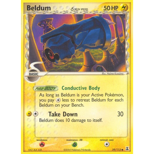 Beldum (Delta Species) 59/113 EX Delta Species Common Pokemon Card NEAR MINT TCG