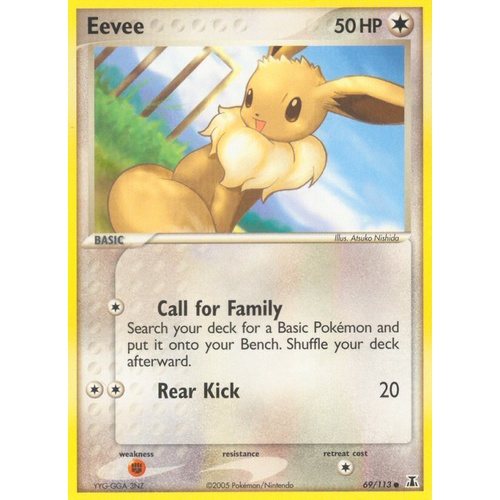 Eevee 69/113 EX Delta Species Common Pokemon Card NEAR MINT TCG