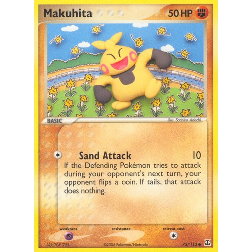 Makuhita 75/113 EX Delta Species Common Pokemon Card NEAR MINT TCG